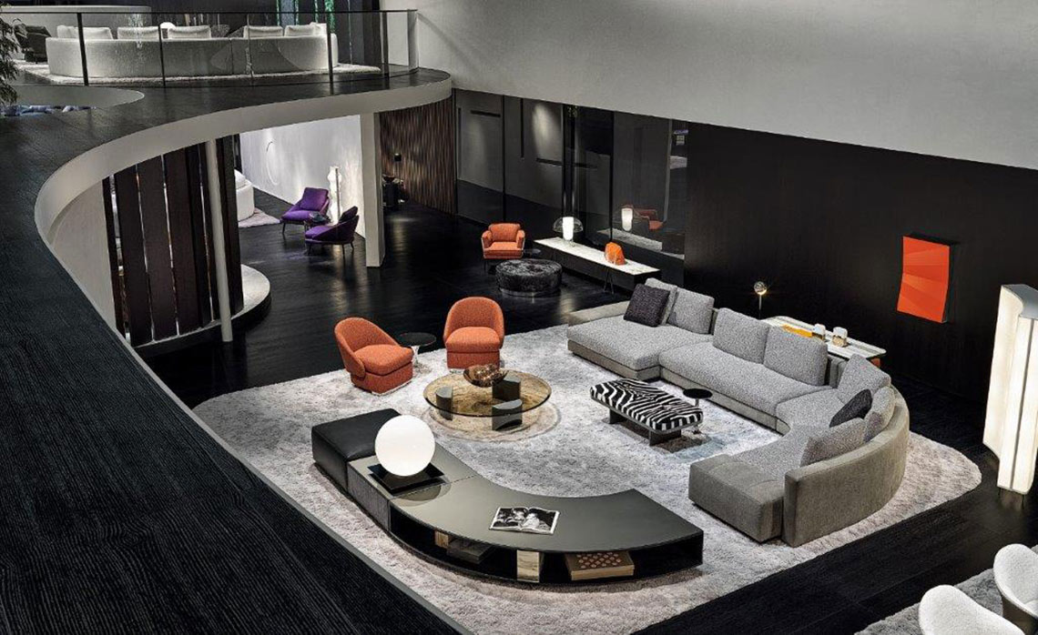 Minotti Divani, Salone del mobile, Stand 2019